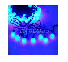 Гирлянда Шарики 100 LED 2.4см наружняя соед. до 3 мод. син. SHLights 4690601004321
