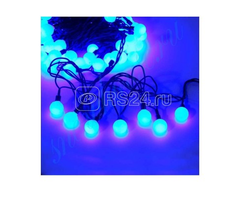 Гирлянда Шарики 100 LED 2.4см наружняя соед. до 3 мод. син. SHLights 4690601004321