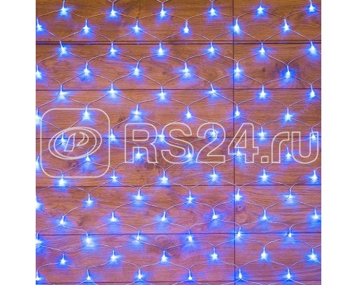 Гирлянда Сеть 1.5х1.5м 150LED син. провод прозр. Neon-Night 215-123