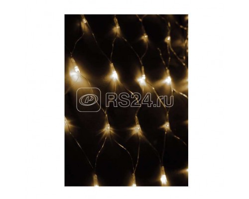 Гирлянда Сеть 240LED 1.8х1.7м с контроллером (разные режимы мигания) провод 3м IP20 тепл. бел. Космос KOC_NET240LED_W