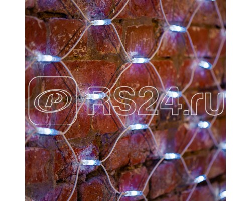 Гирлянда сеть Чейзинг LED 2х3м 432LED бел. 26Вт 220В IP54 провод бел. каучук NEON-NIGHT 217-145