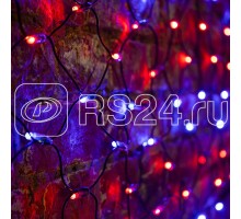 Гирлянда Сеть НЕТ ЛАЙТ 2.5мх2.5м 432LED 26Вт 220В IP44 черн. провод; красн./син. NEON-NIGHT 215-033