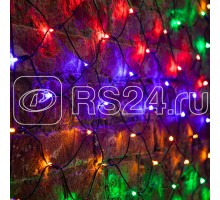 Гирлянда Сеть НЕТ ЛАЙТ (с контроллером 8 программ) 1мх1.5м 160LED 7.2Вт 220В IP44 черн. провод; мультиколор NEON-NIGHT 215-119