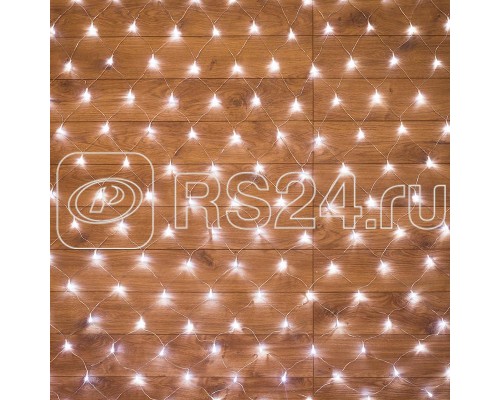 Гирлянда Сеть с контроллером 1.5х1.5м 150LED бел. прозр. провод 12Вт 230В IP20 NEON-NIGHT 215-125