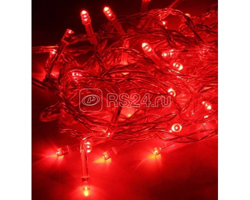 Гирлянда светодиодная 50LED провод 6.5м 8 режимов мигания Космос KOC_GIR50LED_R