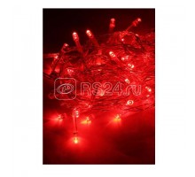 Гирлянда светодиодная 80LED красн. прозр. провод 8.8м (7.3+1.5) 8 режимов мигания IP20 красн. Космос KOC_GIR80LED_R