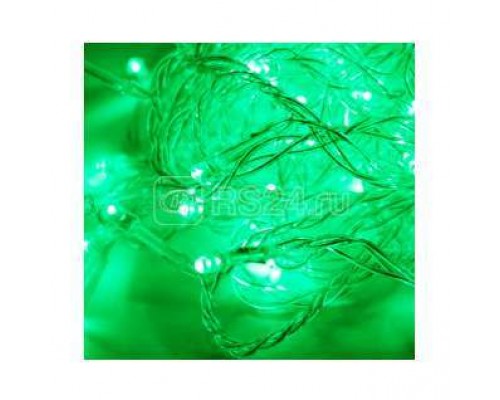 Гирлянда светодиодная 80LED зел. прозр. провод 8.8м (7.3+1.5) 8 режимов мигания IP20 зел. Космос KOC_GIR80LED_G