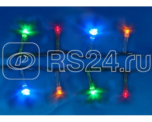 Гирлянда светодиодная ULD-S0250-020/STA MULTI IP20 2.5м 20 светодиодов разноцвет. свет провод прозр. Uniel UL-00005481
