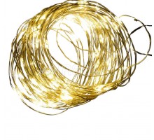 Гирлянда светодиодная ULD-S0500-050/SCB/2AA WARM WHITE IP20 DEW на батарейках 2AA (не в/к) Роса 5м с контроллером50 светодиодов тепл. бел. провод медн. Uniel UL-00005265