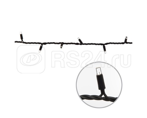Гирлянда светодиодная ULD-S1000-120/DBA WHITE IP67 с контроллером 10м бел. свет провод черн. Uniel UL-00005264