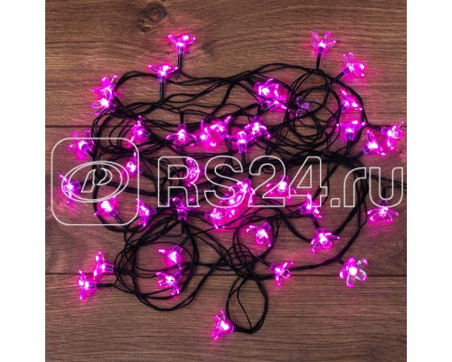 Гирлянда светодиодная Цветы Сакуры 50LED роз. 7м с контроллером Neon-Night 303-038