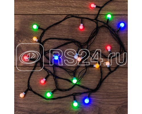 Гирлянда светодиодная Цветные Шарики 20LED мультиколор 2.8м Neon-Night 303-060