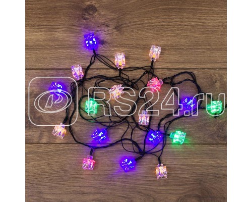 Гирлянда светодиодная Кубики 20LED мультиколор 2.8м с контроллером Neon-Night 303-061