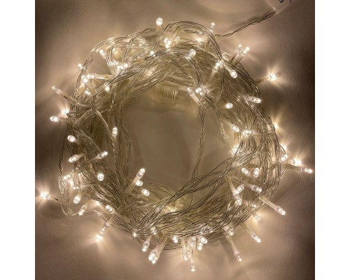 Гирлянда светодиодная Нить 10м 96LED 24В IP44 тепл. свет ЭРА Б0041905