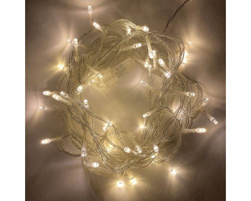 Гирлянда светодиодная Нить 5м 48LED 24В IP44 тепл. свет ЭРА Б0041904