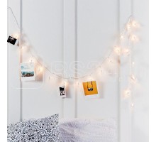 Гирлянда светодиодная Прищепки 30LED тепл.бел. 5м Neon-Night 303-032
