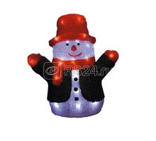 Гирлянда светодиодная Снеговик ULD-M2730-024/STA WHITE IP20 SNOWMAN 24 LED 21х17х30см бел. IP20 Uniel 09557
