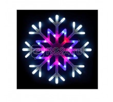 Гирлянда светодиодная Снежинка ULD-H4040-048/DTA MULTI IP20 SNOWFLAKE 48led 40х40см красный. синий. белый свет UNIEL UL-00001403