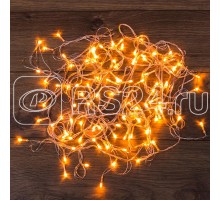 Гирлянда светодиодная универсальная 100LED тепл. бел. 10м провод прозр. с контроллером Neon-Night 303-063
