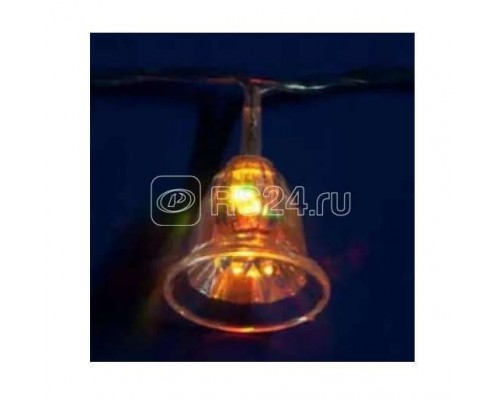 Гирлянда светодиодная «Колокольчики» ULD-S0280-020/DTA RGB IP20 BELLS с контроллером 20LED (дл.2.8м) Uniel 7919