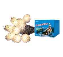 Гирлянда светодиодная «Шишки» ULD-S0280-020/DTA WARM WHITE IP20 PINE CONES 20LED (дл.2.8м) Uniel 9582