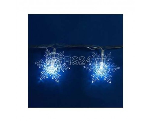 Гирлянда светодиодная «Снежинки-1» ULD-S0700-050/DTA WHITE IP20 SNOWFLAKES-1 с контроллером 50LED (дл.7м) Uniel 7930