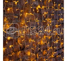 Гирлянда Светодиодный Дождь 2х1.5м постоянное свечение 360LED желт. 230В провод прозр. Neon-Night 235-301