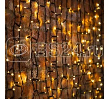 Гирлянда Светодиодный Дождь 2х3м постоянное свечение 760LED теп. бел. 230В провод черн. каучук Neon-Night 237-146