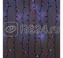 Гирлянда Светодиодный Дождь 2х9м LED красн. эффект мерцания 220В провод черн. Neon-Night 235-187