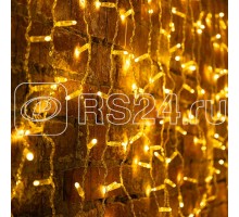 Гирлянда Светодиодный Дождь 2x0.8м 160LED тепл. бел. 230В провод прозр. Neon-Night 235-106