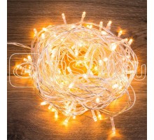 Гирлянда Твинкл Лайт 10м 80LED тепл. бел. провод прозр. Neon-Night 303-186