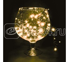 Гирлянда Твинкл Лайт 20м 240LED тепл. бел. провод черн. каучук Neon-Night 303-326