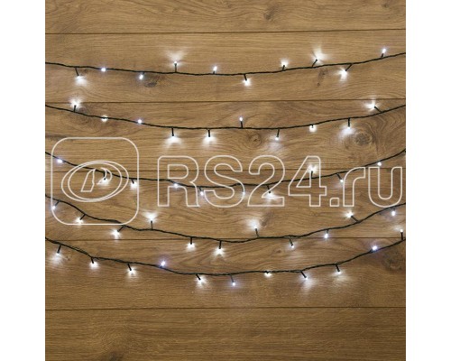 Гирлянда ТВИНКЛ ЛАЙТ LED (с контроллером 8 режимов) 6м 40LED 4Вт 220В IP20 бел. провод темн.-зел. ПВХ NEON-NIGHT 303-025
