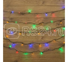 Гирлянда ТВИНКЛ ЛАЙТ LED (с контроллером 8 режимов) 6м 40LED 4Вт 220В IP20 мульти. провод темн.-зел. ПВХ NEON-NIGHT 303-029
