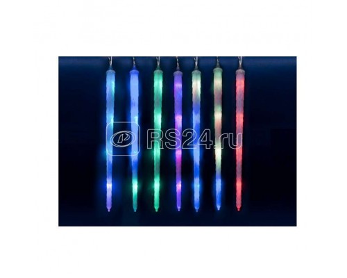 Гирлянда занавес светодиод. ULD-E3005-210/DTK RGB IP44 FROSTED ICICLE UNIEL 11126