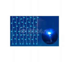 Гирлянда занавес светодиодная ULD-C2030-240/DTA BLUE IP20 с контроллером 240LED 2х3м прозр. син. Uniel 07942