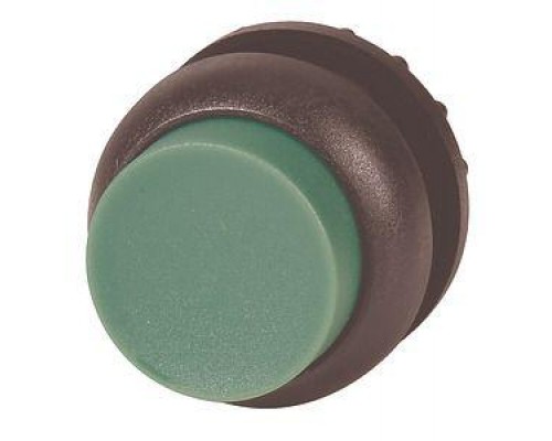 Головка кнопки M22S-DH-G выступающая без фикс. зел.; черн. лицевое кольцо EATON 216645