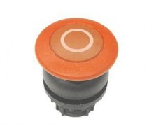 Головка кнопки M22S-DP-R-X0 грибовидная без фикс. красн.; черн. лицевое кольцо EATON 216721