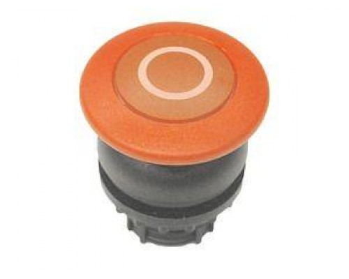 Головка кнопки M22S-DP-R-X0 грибовидная без фикс. красн.; черн. лицевое кольцо EATON 216721