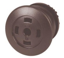 Головка кнопки M22S-DP-S-X грибовидная без фикс. пустая черн.; черн. лицевое кольцо EATON 216730