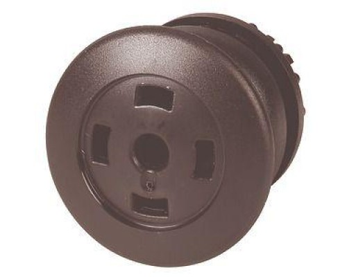 Головка кнопки M22S-DP-S-X грибовидная без фикс. пустая черн.; черн. лицевое кольцо EATON 216730