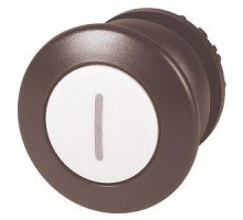 Головка кнопки M22S-DP-W-X1 грибовидная без фикс. бел.; черн. лицевое кольцо EATON 216727