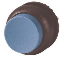 Головка кнопки M22S-DRH-B выступающая с фикс. черн. лицевое кольцо син. EATON 216674