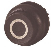 Головка кнопки M22S-DRH-S-X0 выступающая с фикс. черн.; черн. лицевое кольцо EATON 216680