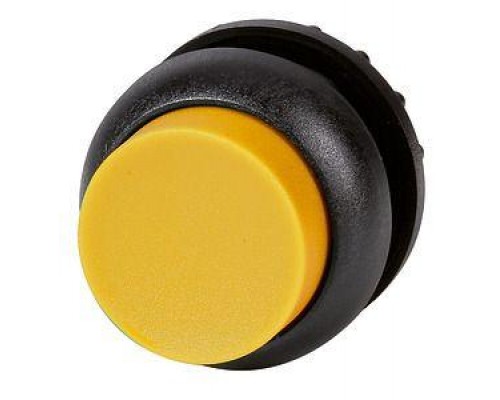 Головка кнопки M22S-DRLH-Y выступающая с фикс. с подсветкой. жел.; черн. лицевое кольцо EATON 216801