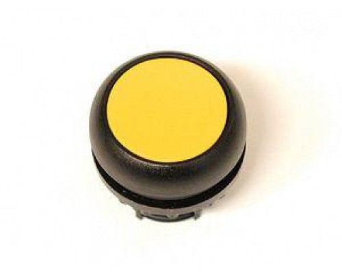 Головка кнопки M22S-D-Y без фикс. жел.; черн. лицевое кольцо EATON 216599