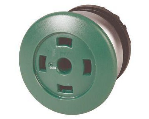 Головка кнопки M22-DP-G-X грибовидная без фикс. пустая зел. EATON 216734