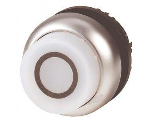 Головка кнопки M22-DRLH-W-X0 выступающая с фикс. с подсветкой. бел. EATON 216806