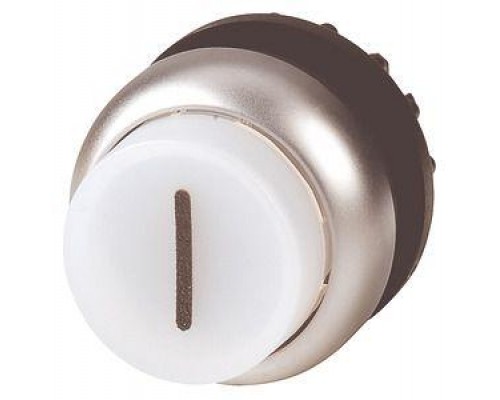 Головка кнопки M22-DRLH-W-X1 выступающая с фикс. с подсветкой. бел. EATON 216807