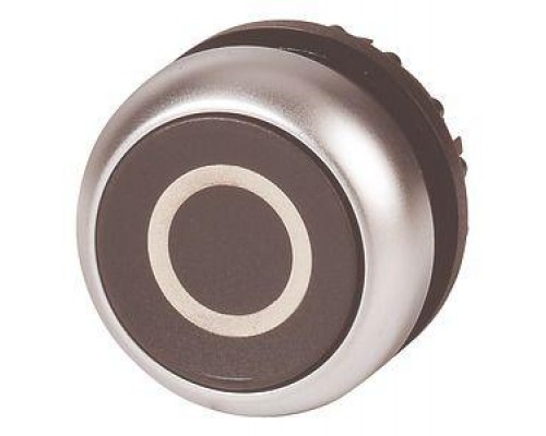 Головка кнопки M22-D-S-X0 без фикс. черн. с обозначение O EATON 216609